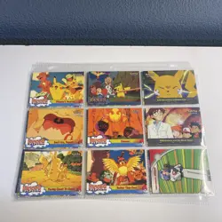 1999 Topps Pokemon PIKACHU’S VACATION & MEWTWO Strikes Back Cards And Extras Lot - Image 1