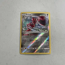 Pokemon TCG 2018 Sun & Moon Lost Thunder Card -- Scizor 126/214 Reverse Holo - Image 1