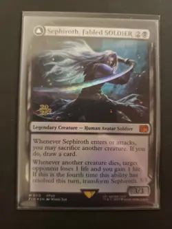 MTG Sephiroth, Fabled SOLDIER Prerelease Card Foil NM - Image 1