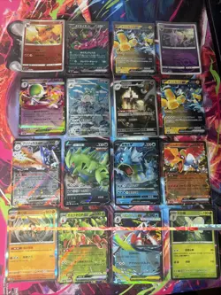 Pokemon 16 Card Lot nm V Max Mega Amazing Ex HOLO Rare Hits Only F24 - Image 1