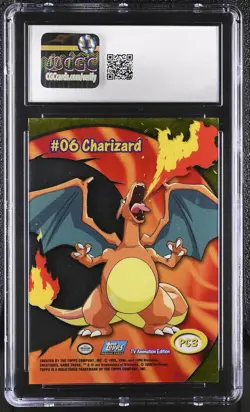CGC 9 MINT Charizard 2000 Series 2 Topps PC3 Clear Card Pokemon Card - Image 2