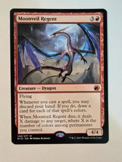 MTG Moonveil Regent Innistrad: Midnight Hunt 149/277 Regular Mythic - Image 2