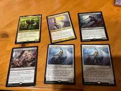 6x MTG Commander rares, mythic, and foils Mixed lot MN to good condition - Image 1