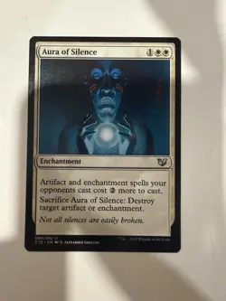 WOTC MTG - Commander 2015 Aura of Silence Lp - Image 1