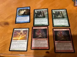 6x MTG Commander rares, mythic, and foils Mixed lot MN to good condition - Image 1