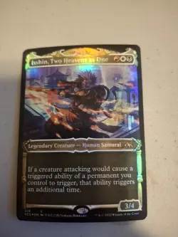 MTG Kamigawa: Neon Dynasty- Isshin, Two Heavens as One 328 Showcase Foil LP - Image 1