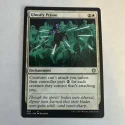 Ghostly Prison Commander: Innistrad: Crimson Vow Regular NM MTG Magic - Image 1
