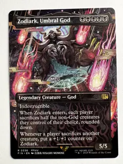 Zodiark, Umbral God 336 – MTG Final Fantasy Borderless Rare Indestructible - Image 1