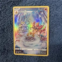 Pokemon Magmortar Full Art Ultra Rare GG03/GG70 Crown Zenith Holo 140 HP Card - Image 1