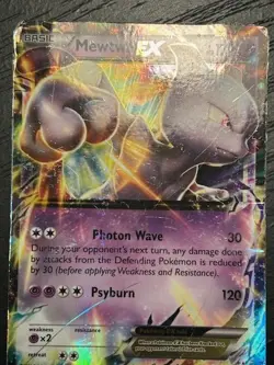 Pokemon Mewtwo EX XY183 Black Star Promo Ultra Rare Holo - HP - Image 2