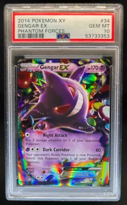 2014 Pokemon XY Phantom Forces Gengar Jumbo Promos #34/119 PSA 10 - Image 1