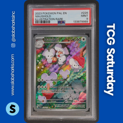2023 POKEMON SCARLET & VIOLET PALDEA EVOLVED MAUSHOLD ILLUSTRATION RARE PSA 9 - Image 1