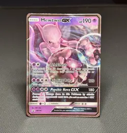 Pokemon TCG: Mewtwo GX SM196 - Black Star Promo - *MP* - Image 1