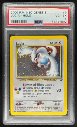 2000 Pokemon Neo Genesis Lugia Holo #9/111 PSA 4 - Image 1