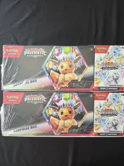 Pokemon Prismatic Evolutions Surprise Box And Booster Bundle 2X- Sam's Club - Image 1