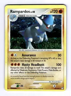 Rampardos - 33/123 (Cosmo Deck Exclusives #033 (2001) Holo LP Pokemon - Image 1