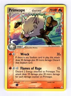 Primeape (Delta Species) Holon Phantoms #50 (2006) Uncommon NM Pokemon - Image 1