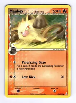Mankey (Delta Species) Holon Phantoms #70 (2006) Common NM Pokemon - Image 1