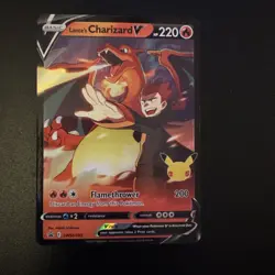 Pokemon - Lance's Charizard V - SWSH133 - Celebrations 25th - Black Star Promo - Image 1