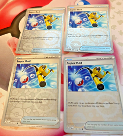 Pokemon TCG Super Rod 188/193 Reverse Holo Playset x4 Unplayed - Image 1