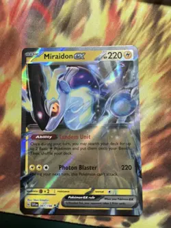 Pokemon TCG Miraidon ex Scarlet & Violet-BASE Set 081/198 Holo Double Rare - Image 1