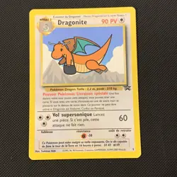 Pokemon Dragonite 5 FRENCH 1st Movie Black Star Promo - Very Rare - dmg - Image 1