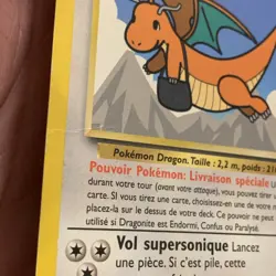 Pokemon Dragonite 5 FRENCH 1st Movie Black Star Promo - Very Rare - dmg - Image 2