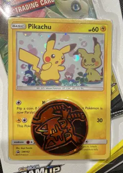 Pokemon Team Up Blister Pack - Factory Sealed - Pikachu SM162 Promo - Image 3