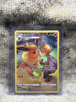 Pokemon TCG Flareon TG01/TG30 Brilliant Stars Trainer Gallery Holo Rare - Image 1