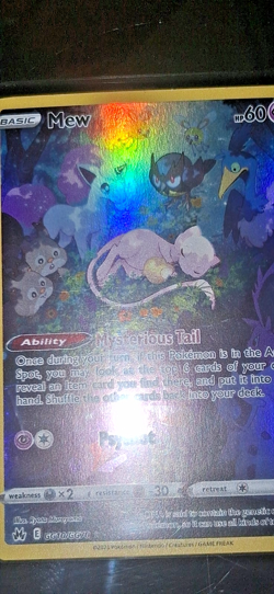 🔥Pokemon TCG WOTC Mew GG10/GG70 Crown Zenith: Galarian Gallery Holo full Art - Image 2
