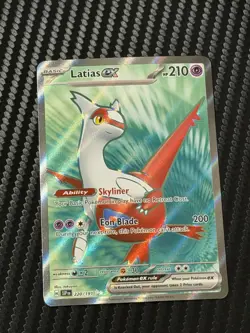 Pokemon TCG Latias ex 220/191 Surging Sparks Full Art Secret Rare Holo NM 220/19 - Image 1