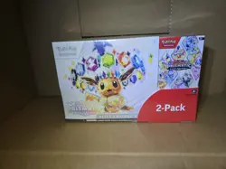 Pokemon TCG Prismatic Evolutions ETB with Booster Bundle Costco 2-Pack Sealed - Image 1