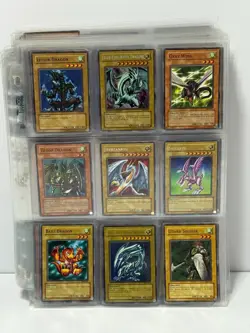 Yu-Gi-Oh! Binder w/ Holos, Multiple sets, Duplicates, Blue Eyes EX-NM 100s - Image 1