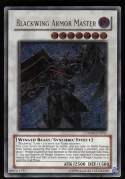 Blackwing Armor Master CRMS-EN041 EURO Ultimate Rare Yu-Gi-Oh - Image 1