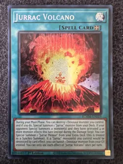 Yugioh Jurrac Volcano BLMM-EN019 1st Edition Secret Rare NM - Image 1