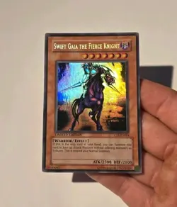 Swift Gaia the Fierce Knight CT1-EN004 MISPRINT Super Rare LP - Image 3