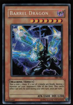 Barrel Dragon VB5-003 Secret Rare Reverse Foil Error Yu-Gi-Oh - Image 1