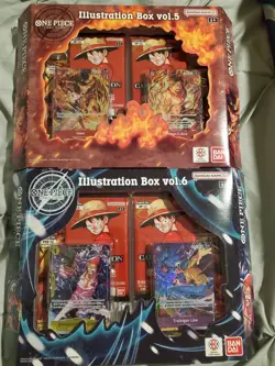 One Piece Ccg Illustration Box 5 & 6 Set Op-13 PRB-02 Lot Of 2 - Image 1