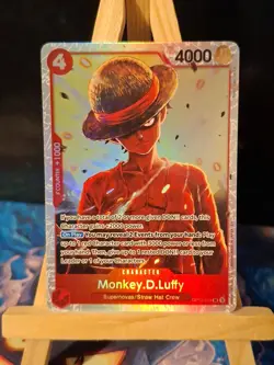 Monkey D. Luffy OP12-015 SR Legacy of the Master - ONE PIECE Card Game ENGLISH - Image 1