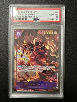 MONKEY D. LUFFY PSA 10 JAPANESE OP09 - ALTERNATE ART 2024 ONE PIECE TCG - Image 1