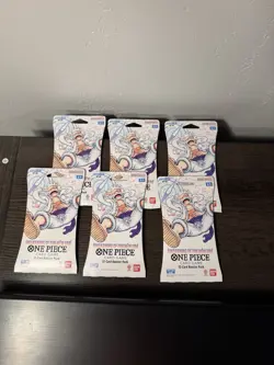 6x One Piece OP-05 Awakening of the New Era OP05 Sleeved Blister Booster Packs - Image 1