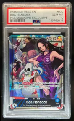 2025 One Piece EN Boa Hancock PSA Magazine Exclusive #038 PSA 10 Gem Mint - Image 1