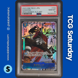 2022 ONE PIECE PILLARS OF STRENGTH #OP03-122 SOGEKING MANGA ART PSA 10 - Image 1