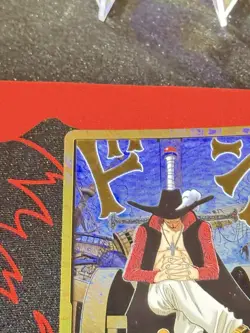 One Piece Gold DON!! Dracule Mihawk OP14 Azure Sea’s Seven Japanese Near Mint - Image 3