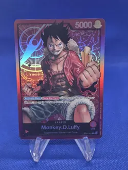 One Piece Starter Deck 1: Straw Hat Crew Monkey D Luffy ST01-001 Leader Eratta - Image 1