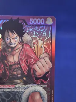 One Piece Starter Deck 1: Straw Hat Crew Monkey D Luffy ST01-001 Leader Eratta - Image 4