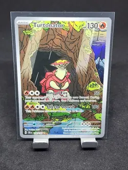 Turtonator 146/142 Holo Illustration Rare Stellar Crown Pokemon Card - Image 1