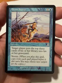 MTG Scourge Brain Freeze Regular Uncommon Card #3 NM/LP Condition - Image 1