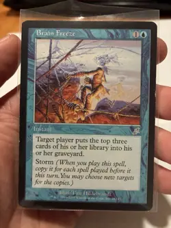 MTG Scourge Brain Freeze Regular Uncommon Card #3 NM/LP Condition - Image 3