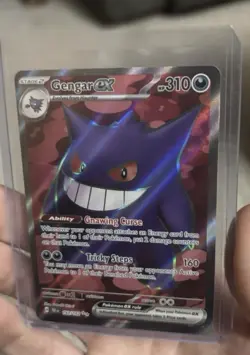 Pokemon Gengar EX TCG Full Art Ultra Rare Holo Card 193/162 Temporal Forces - Image 1